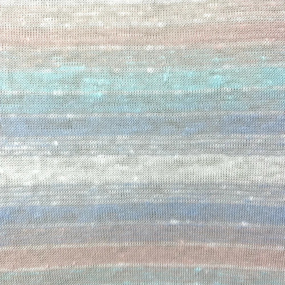 Gap- Linen Lightweight V Neck Multi Stripe Tee Size Medium. - Picture 8 of 9